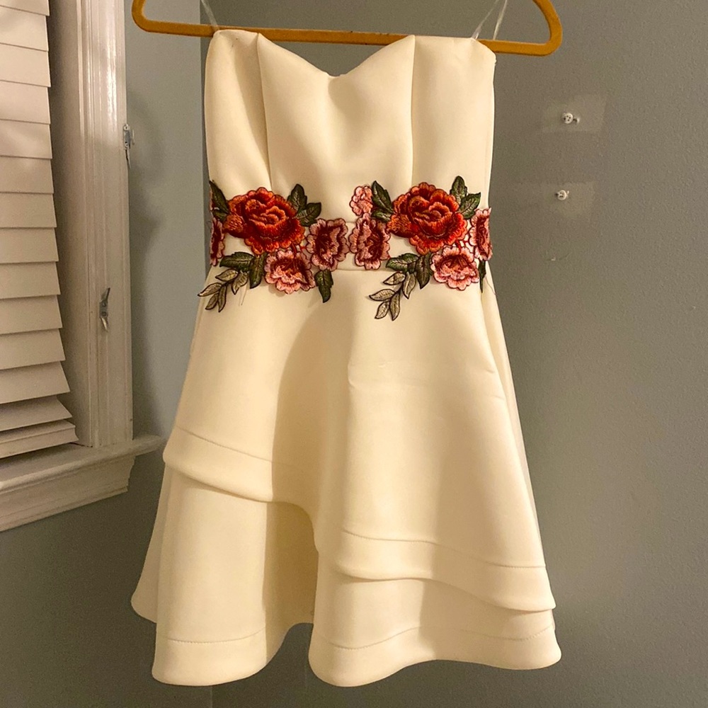 Cute white dress with flowers